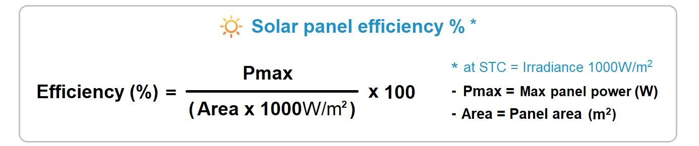 Solar_panel_efficiency_formula_calculation 公式
